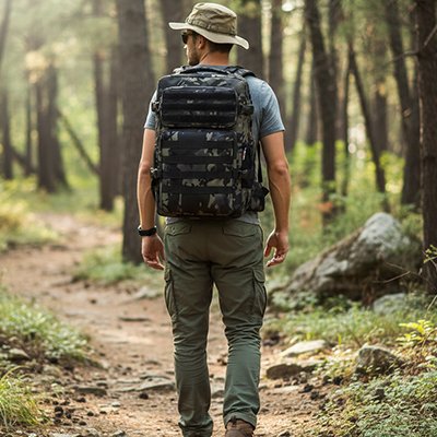 Sac à dos de voyage : bretelles rembourrées et panneau dorsal structuré