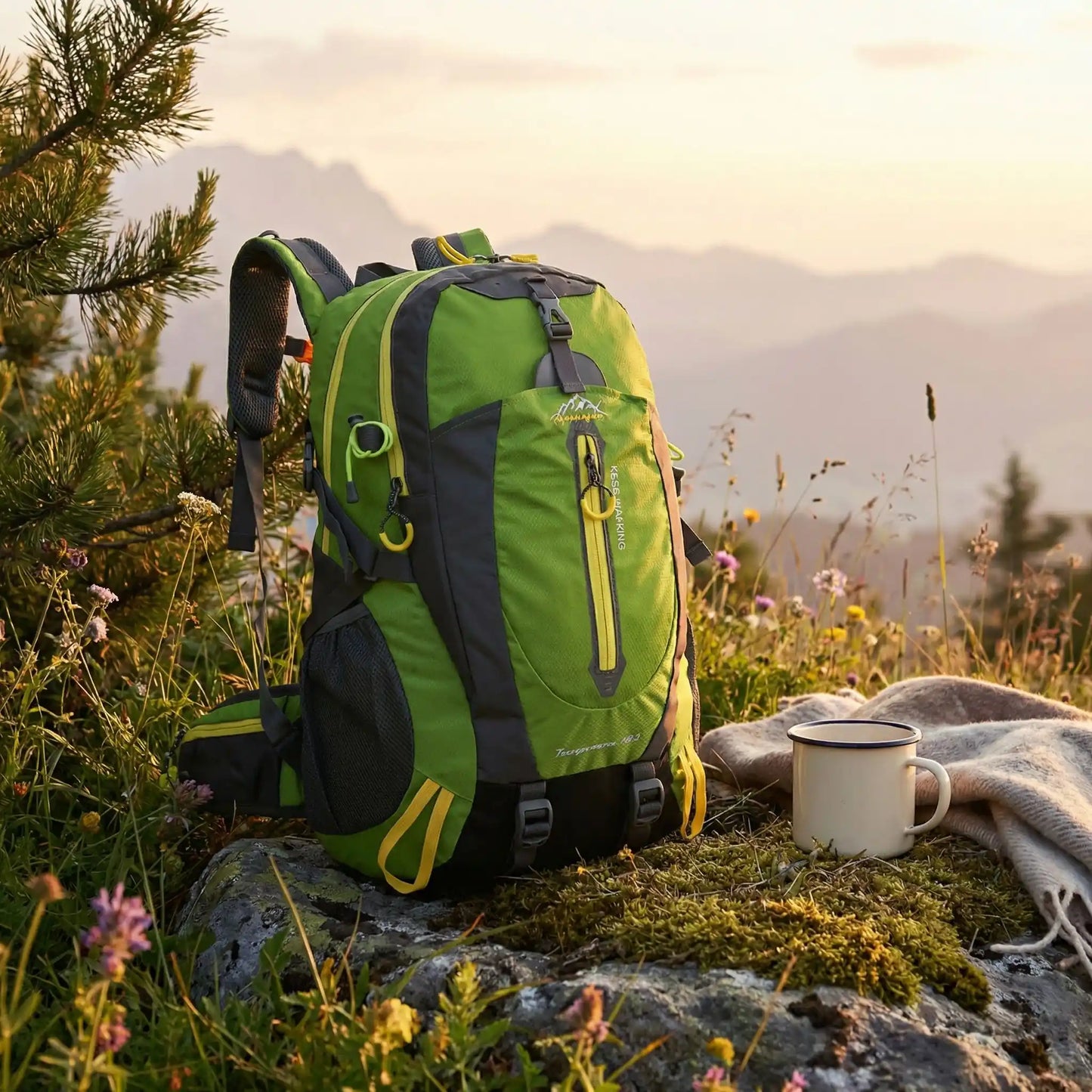 Sac de randonnée vert naturnomad