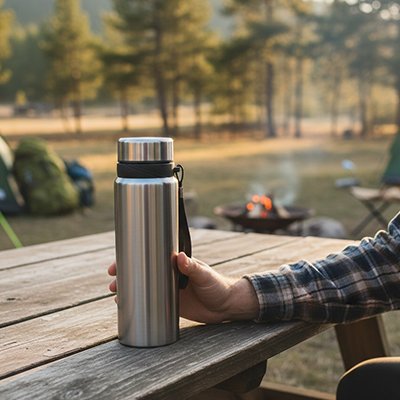 Bouteille isotherme  Bouchon à vis étanche