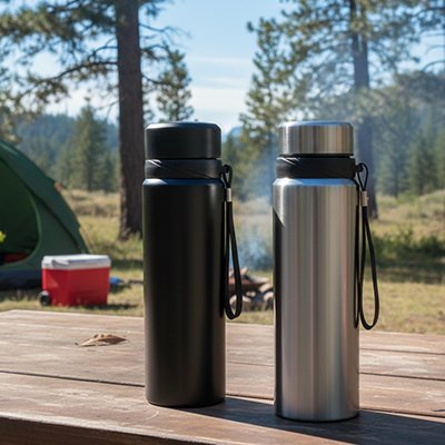 Bouteille isotherme  Format cylindrique ergonomique