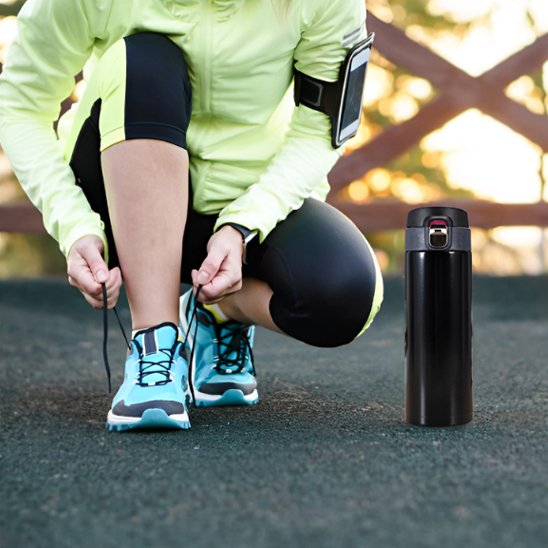 Bouteille isotherme Système d'ouverture one-push