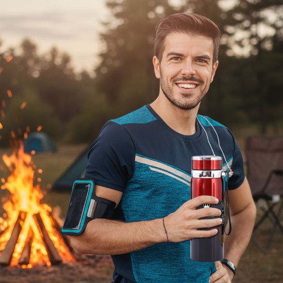 Gourde isotherme  bouchon à vis sécurisé 