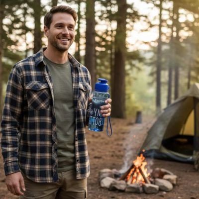 Gourde plastique  construction en plastique robuste 