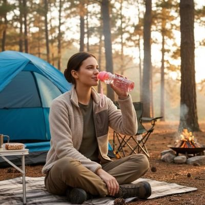 Gourde plastique ermeture sécurisée évitant les fuites