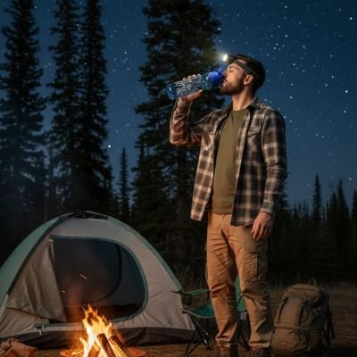 Gourde plastique suffisante pour une journée d'activité