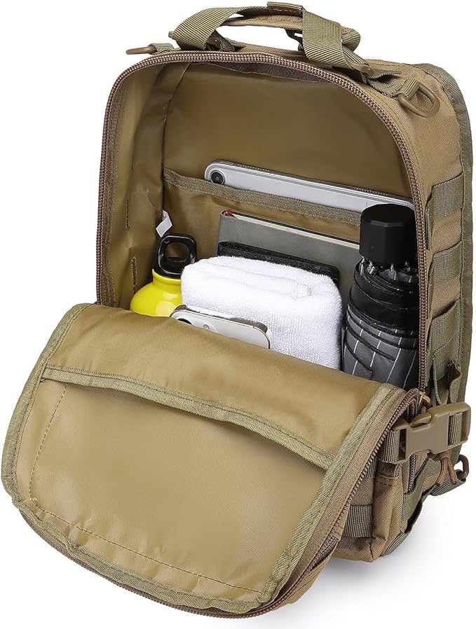 Sac à dos homme vu de l'intérieur