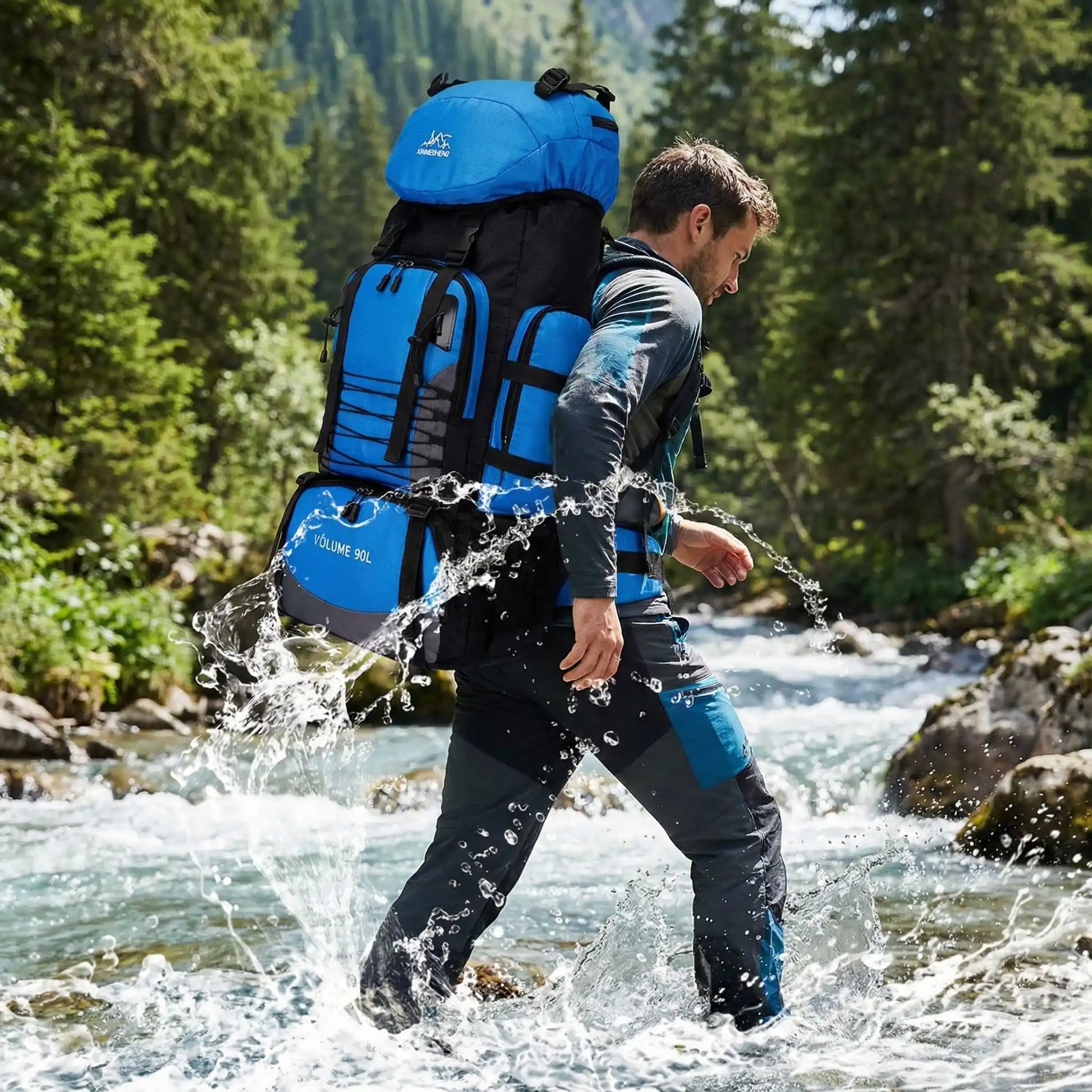 sac a dos voyage homme dans la nature