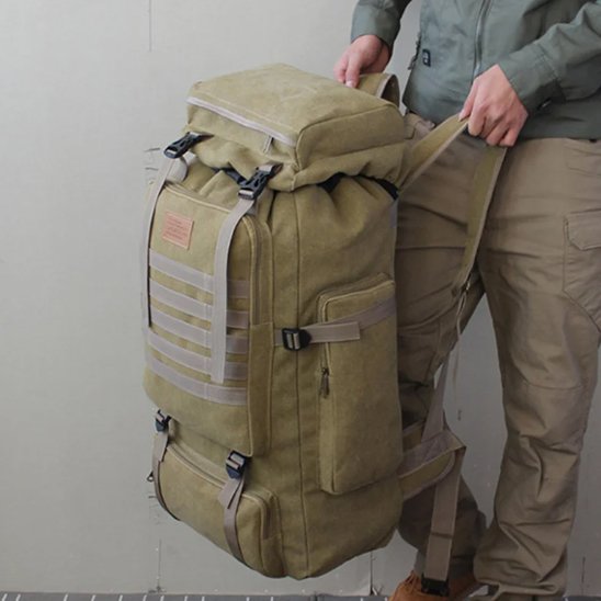 Sac a dos voyage kaki