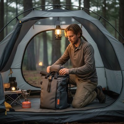 Sac a dos voyage tissu  leger technique résistant à l'eau 