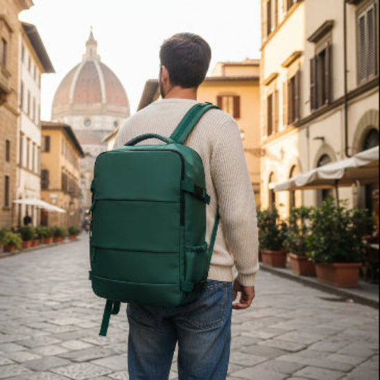 Sac à dos voyage vert léger